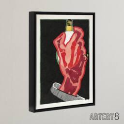 "Artery8 Advertising design for Lamps Reijer Stolk Framed Canvas Wall Art Print in Black - Size: W12"" x H16""" - thumbnail 2