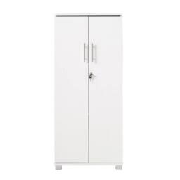 FLAVORA Storage Cabinet 2-Door Locking Office Filing Cabinet in White - Size: 0.6m2 - thumbnail 2