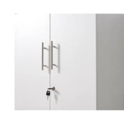 FLAVORA Storage Cabinet 2-Door Locking Office Filing Cabinet in White - Size: 0.6m2 - thumbnail 6