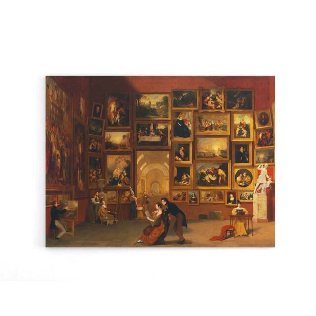 "Artery8 Samuel Morse Louvre Gallery Paris France Canvas Wall Art Print in Brown - Size: W18"" x H24""" - image 1