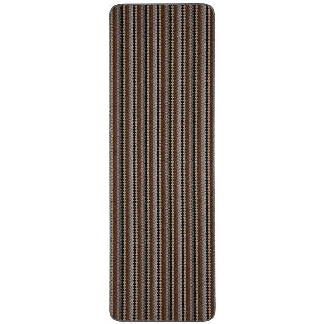 THE RUGS Washable All-Purpose Nonslip Mats Stripe Design 111 in Grey - Size: 57 cm x 90 cm - image 1