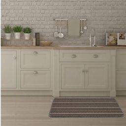 THE RUGS Washable All-Purpose Nonslip Mats Stripe Design 111 in Grey - Size: 57 cm x 90 cm - thumbnail 4