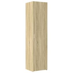 Berkfield Home Highboard Sonoma Oak 45x42.5x185 cm Engineered Wood in Brown - thumbnail 1