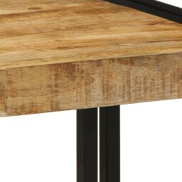 Berkfield Home Coffee Table 40x50x38 cm Solid Rough Wood Mango in Brown - Size: 40 x 50 x 38 cm - thumbnail 7