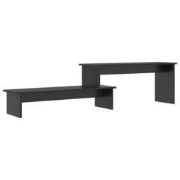 Berkfield Home TV Cabinet Black oak 180 x 30 x 43 cm Engineered wood - thumbnail 3