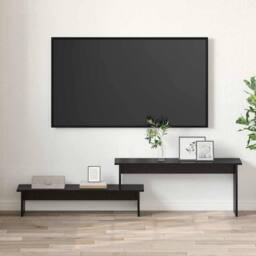 Berkfield Home TV Cabinet Black oak 180 x 30 x 43 cm Engineered wood - thumbnail 4