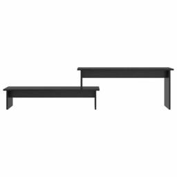 Berkfield Home TV Cabinet Black oak 180 x 30 x 43 cm Engineered wood - thumbnail 5