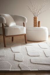 Origins Sculptured Stone Oatmeal in Beige - Size: 120 cm x 170 cm - thumbnail 1