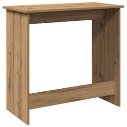 Berkfield Home Decorative Desk Artisan Oak 80x40x75 cm Engineered Wood in Brown - Size: 80 x 40 x 75 cm - thumbnail 6