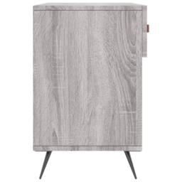 Berkfield Home Shoe Bench Grey Sonoma 102x35x55 cm Engineered Wood - Size: 102 x 35 x 55 cm - thumbnail 7
