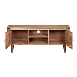 Indian Hub Wilton TV Unit - Acacia Wood - L40 x W145 x H60 cm in Brown - thumbnail 3