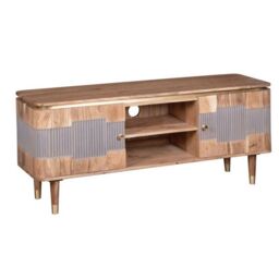 Indian Hub Wilton TV Unit - Acacia Wood - L40 x W145 x H60 cm in Brown - thumbnail 2