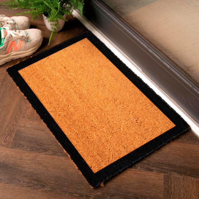 Artsy Mats Trendy Framed Border Doormat in Black - Size: 40 cm x 60 cm - image 1