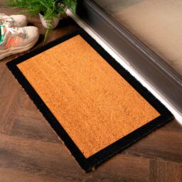 Artsy Mats Trendy Framed Border Doormat in Black - Size: 40 cm x 60 cm - thumbnail 1
