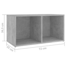 Berkfield Home Classic 8 Piece TV Cabinet Set Concrete Grey Engineered Wood - thumbnail 8