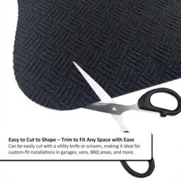 Oseasons Deckplate 1m x 1.2m Non-Slip Heavy Duty Floor Mat in Grey - Size: 100 cm diameter - thumbnail 9