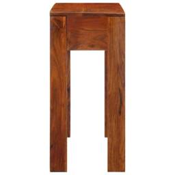 Berkfield Home Console Table 80x35x75 cm Solid Wood Acacia in Brown - Size: 80 x 35 x 75 cm - thumbnail 3