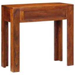 Berkfield Home Console Table 80x35x75 cm Solid Wood Acacia in Brown - Size: 80 x 35 x 75 cm - thumbnail 4