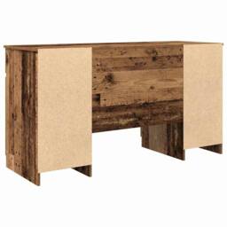 Berkfield Home Desk Old Wood 140x49x76 cm Engineered Wood in Brown - Size: 140 x 49 x 76 cm - thumbnail 6