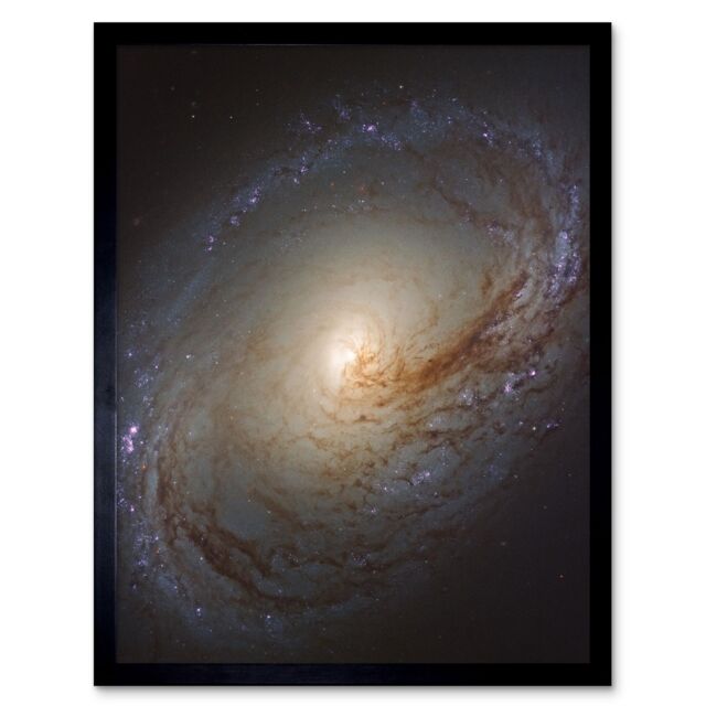 Artery8 Hubble Space Telescope Image NGC 3368 Orange Blue Galaxy Also Known As Messier 96 Starbirth Occurring Along Dark Dust Gas Filaments Spiral - image 1