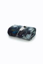 Deyongs Peacocks Teal Sherpa Fleece Low Energy Heated Throw 140x180cm - 1846 - Size: 140 cm x 180 cm - thumbnail 3