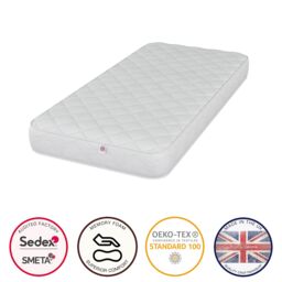Aspire Kids Memory Foam Healthy Start Mattress with OEKO-TEX fabric in White - Size: Small Double - thumbnail 2
