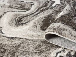 Desire Rugs Eleanor Modern Embossed Living Room Area Rug - Marble Design in Taupe - Size: 200 cm x 290 cm - thumbnail 3