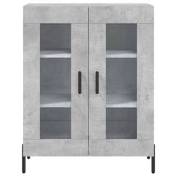 Berkfield Home Highboard Concrete Grey 69.5x34x180 cm Engineered Wood - thumbnail 8