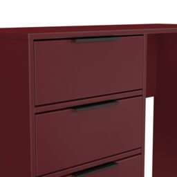 Ready Assembled 2 U Fuji 4 Drawer Vanity (Ready Assembled) in Dark Red - thumbnail 4