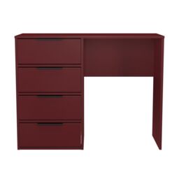 Ready Assembled 2 U Fuji 4 Drawer Vanity (Ready Assembled) in Dark Red