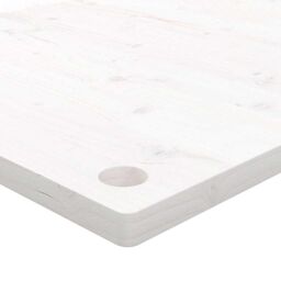 Berkfield Home Desk Top White 80x40x2.5 cm Solid Wood Pine - thumbnail 6