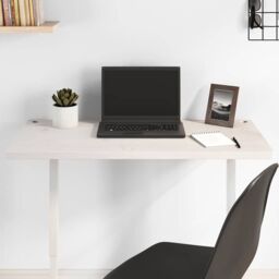 Berkfield Home Desk Top White 80x40x2.5 cm Solid Wood Pine - thumbnail 1