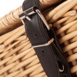 Red Hamper Wicker Buff 30cm Picnic Basket in Brown - thumbnail 5
