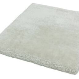 The Rug Shop UK Handmade Plain Shaggy Sparkle Luxurious Anti-Shed Area Rug in White - Size: 140 cm x 200 cm - thumbnail 5
