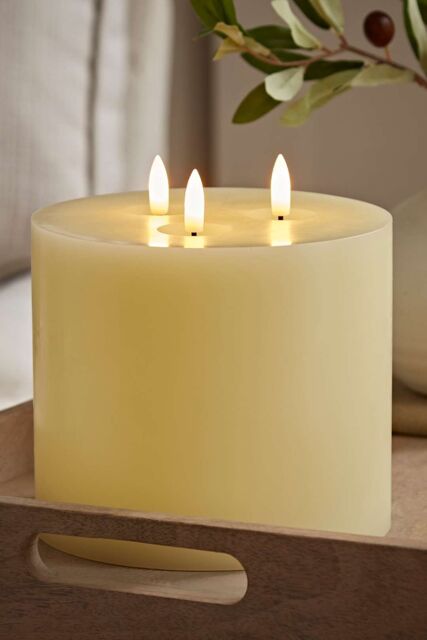 ValueLights LED Flickering Flameless Real Wax Candle Ivory Light Decoration - image 1
