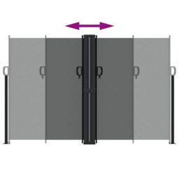 Berkfield Home Retractable Side Awning Anthracite 160x1000 cm - thumbnail 5