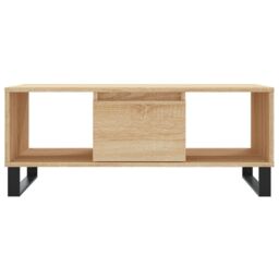Berkfield Home Coffee Table Sonoma Oak 90x50x36.5 cm Engineered Wood in Brown - thumbnail 5