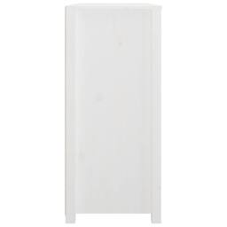 Berkfield Home Side Cabinet White 100x40x90 cm Solid Wood Pine - Size: 100 x 40 x 90 cm - thumbnail 5