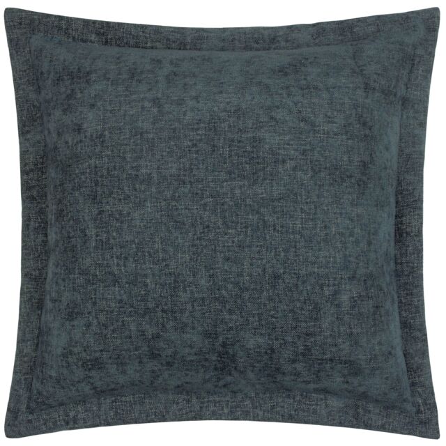 Yard Dune Velvet Chenille Cushion in Dark Blue - Size: 50 cm x 50 cm - image 1