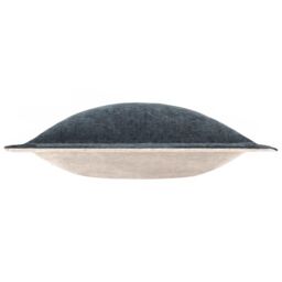 Yard Dune Velvet Chenille Cushion in Dark Blue - Size: 50 cm x 50 cm - thumbnail 3