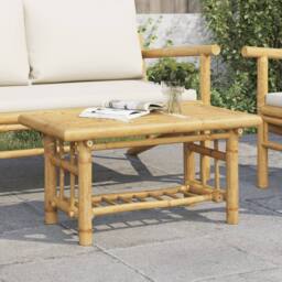 Berkfield Home Coffee Table 70x45x36 cm Bamboo in Brown - Size: 70 x 45 x 36 cm - thumbnail 2