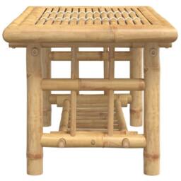 Berkfield Home Coffee Table 70x45x36 cm Bamboo in Brown - Size: 70 x 45 x 36 cm - thumbnail 4