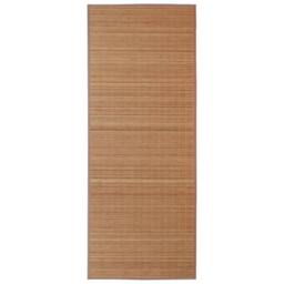 Berkfield Home Rectangular Brown Bamboo Rug 120 x 180 cm - Size: 100 cm diameter - thumbnail 3
