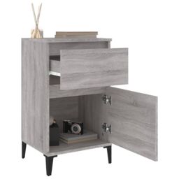 Berkfield Home Bedside Cabinet Grey Sonoma 40x35x70 cm - Size: 40 x 35 x 70 cm - thumbnail 5