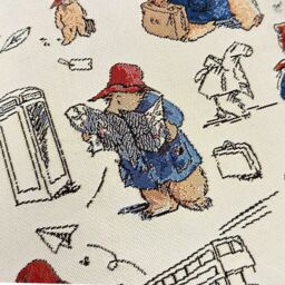 Signare Cushion Cover Paddington Bear London Transport in Beige - Size: 45 cm x 45 cm - thumbnail 3