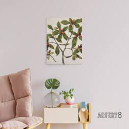 "Artery8 New Zealand Tawhiri Karo Plant Artwork Featon Canvas Wall Art Print in Beige - Size: W12"" x H16""" - thumbnail 3