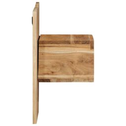 Berkfield Home Bedside Cabinet 50x27x50 cm Solid Wood Acacia in Brown - Size: 50 x 27 x 50 cm - thumbnail 3