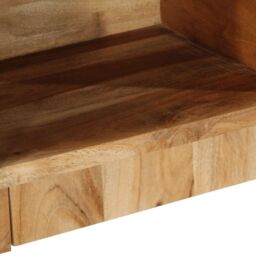 Berkfield Home Bedside Cabinet 50x27x50 cm Solid Wood Acacia in Brown - Size: 50 x 27 x 50 cm - thumbnail 6