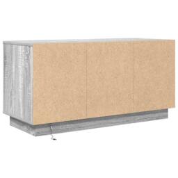 Berkfield Home TV Cabinet with LED Lights Grey Sonoma 100x41x50 cm - Size: 100 x 41 x 50 cm - thumbnail 9