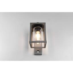 Netlighting Lunga Modern Outdoor Wall Lantern Anthracite IP44 with PIR UK Stock in Black - thumbnail 3